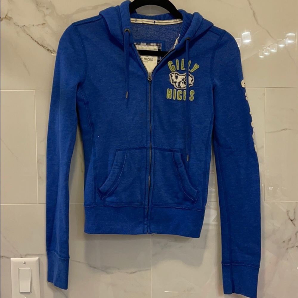 🌑 Gilly Hicks Fleece Lined Zip Up Sweatshirt